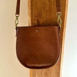 Madewell Small Transport Saddlebag Crossbody Handbag Leather
